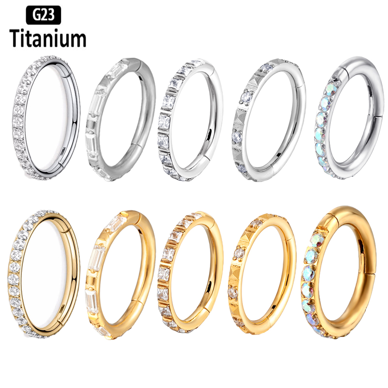 Septum Clicker Ring - ASTM F136 Titanium Earrings High Quality
