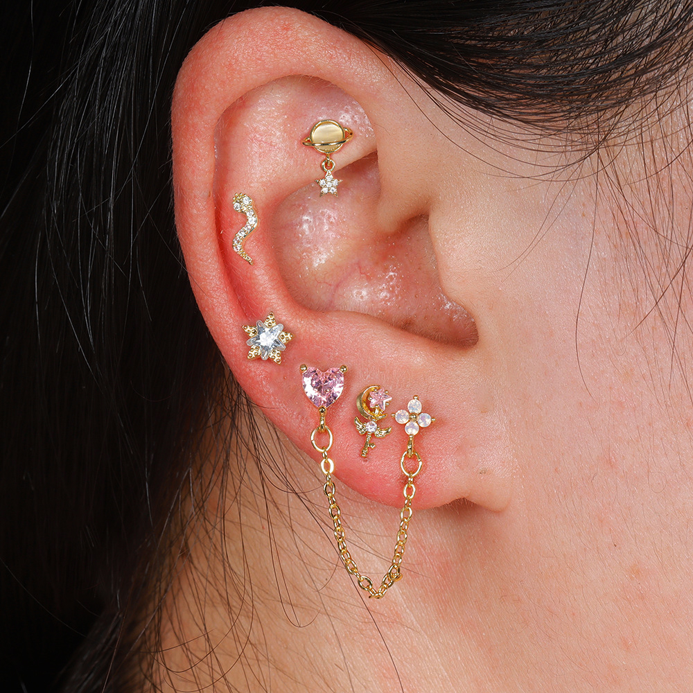 Body Jewelry Surgical Steel - 1pc Cartilage Ear Piercing Earrings Stud