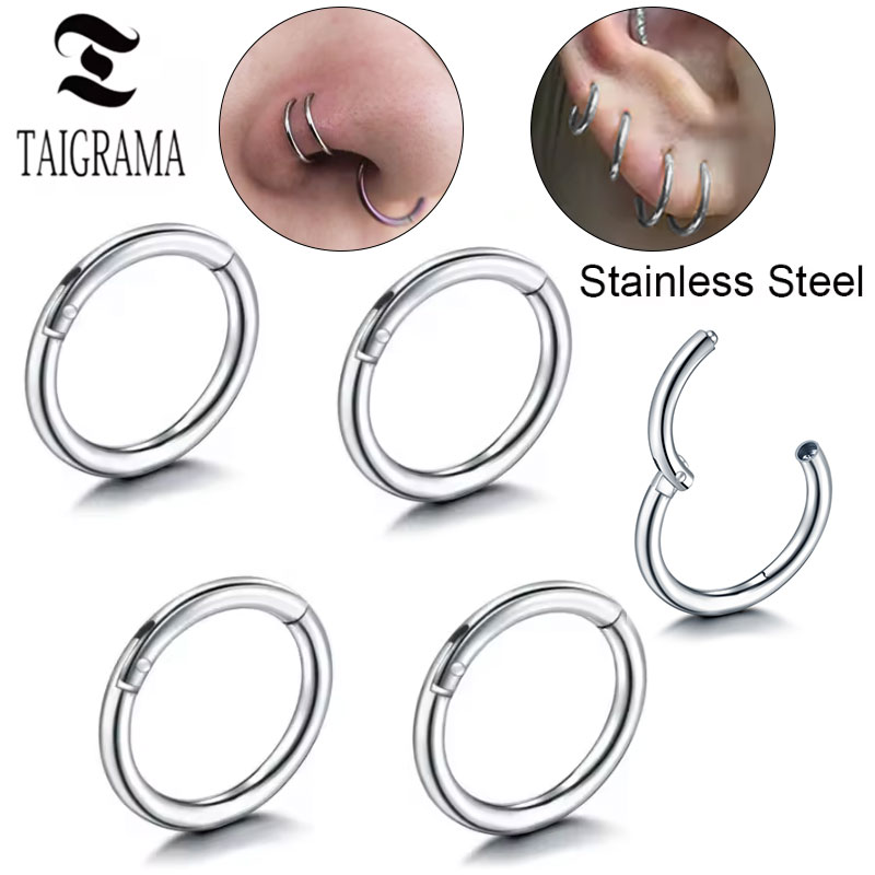 Body Jewelry For Sensitive Skin - 316L Surgical Steel Seamless Nose Ring
