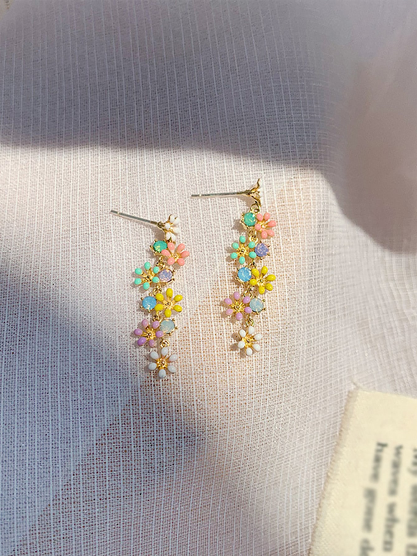 Body Jewelry Earrings - Andkiss 1pair Flower Tassel Earrings Valentines,Mom,Mother,Mother's