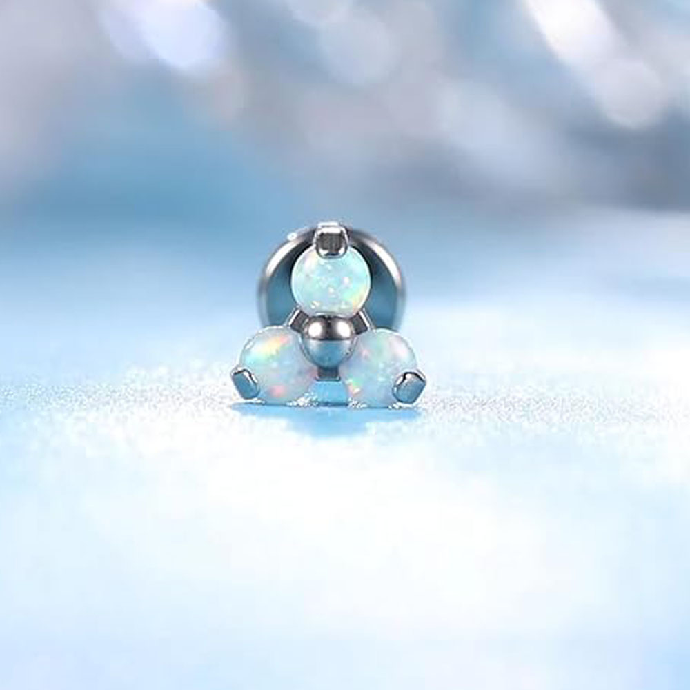 Body Jewelry Jewelry Box - 1PCS Titanium Opal Mini Piercing Earring