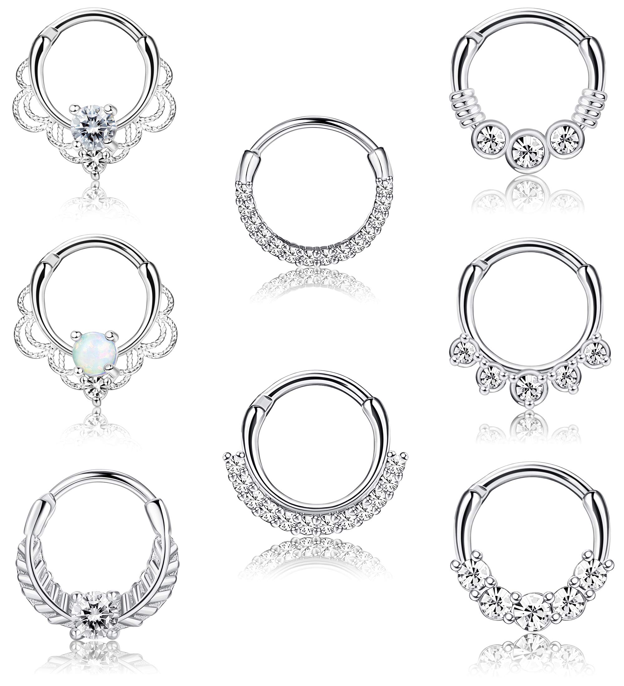 Septum Clicker Ring - Drperfect 16G Septum Clicker Ring Stainless