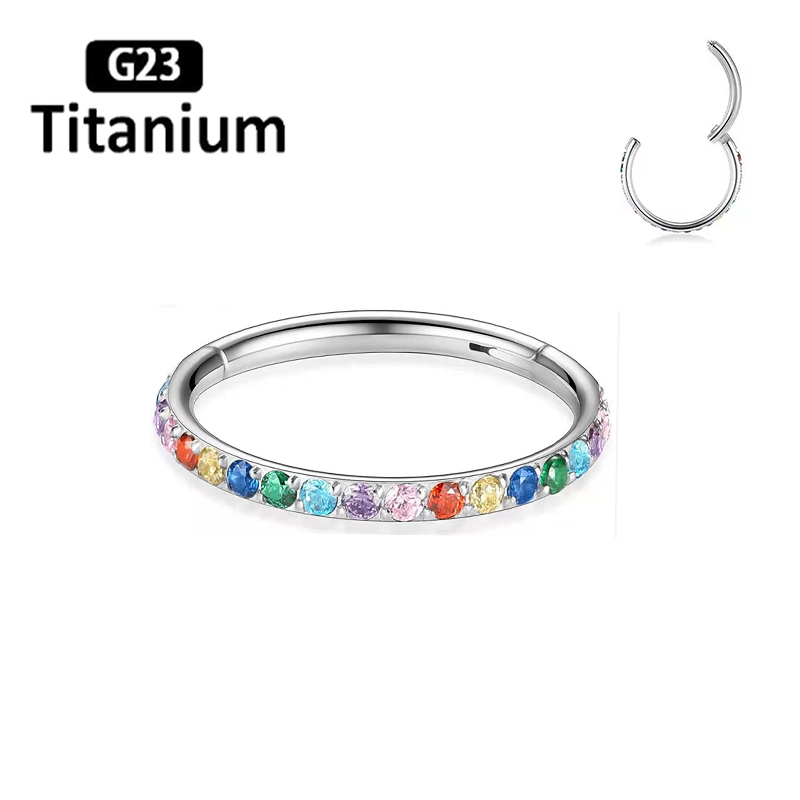 ASTM F136 Titanium Earrings Hi - Septum Clicker Ring ulasan dan harga