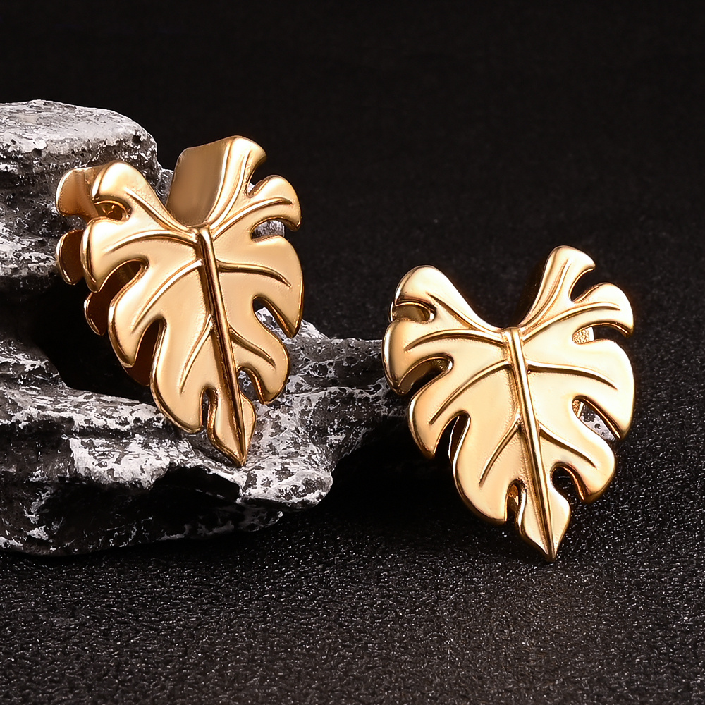 Vanku 2PCS Leaves Open Saddle  - Body Jewelry Hangers ulasan dan harga