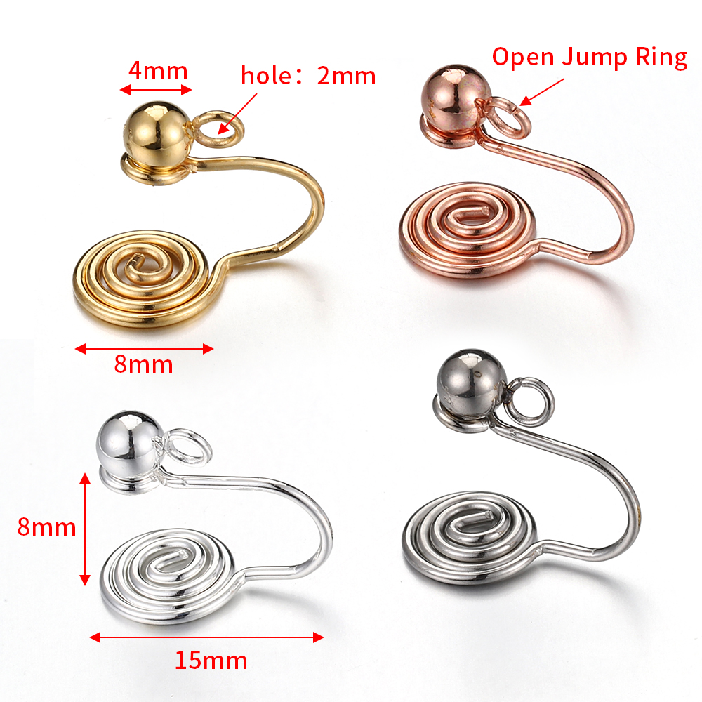 10pcs Stainless Steel Ear Clip - Body Jewelry Kit ulasan dan harga