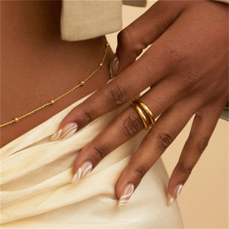 Girls Simple Beaded Belly Chai - Body Jewelry Gold ulasan dan harga