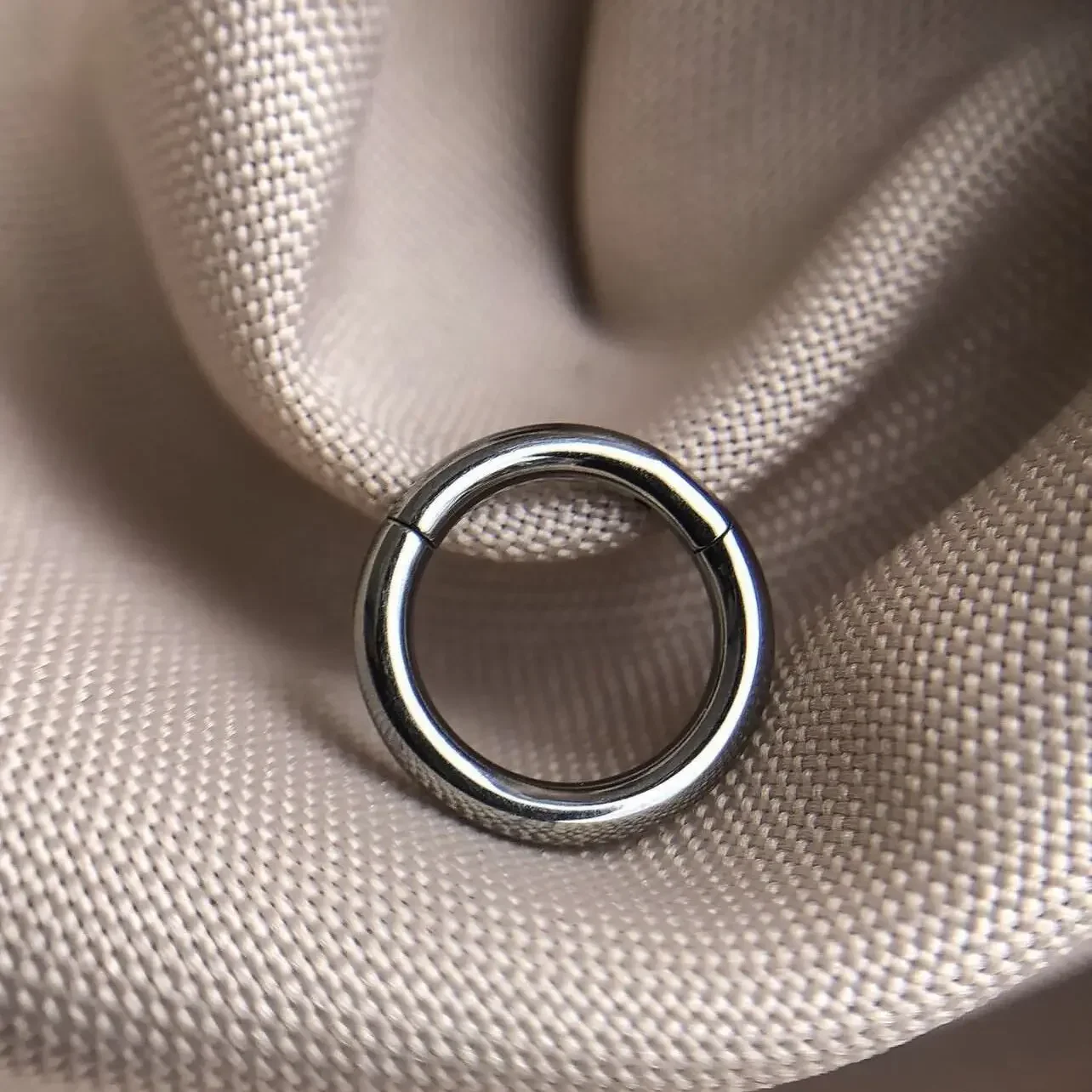 G23 Titanium Nose Ring 14G 16G - Septum Clicker Ring ulasan dan harga