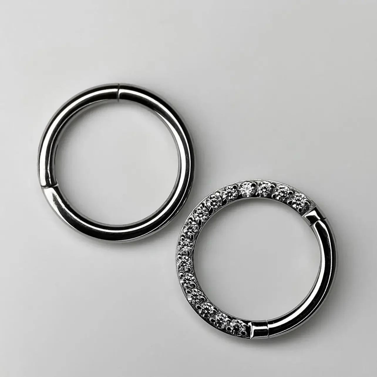 G23 Titanium Nose Ring 14G 16G - Septum Clicker Ring ulasan dan harga