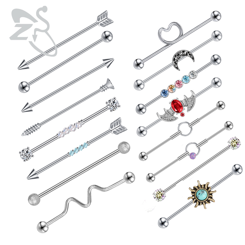 ZS 1PC Surgical Steel Bat Indu - Body Jewelry Surgical Steel ulasan dan harga