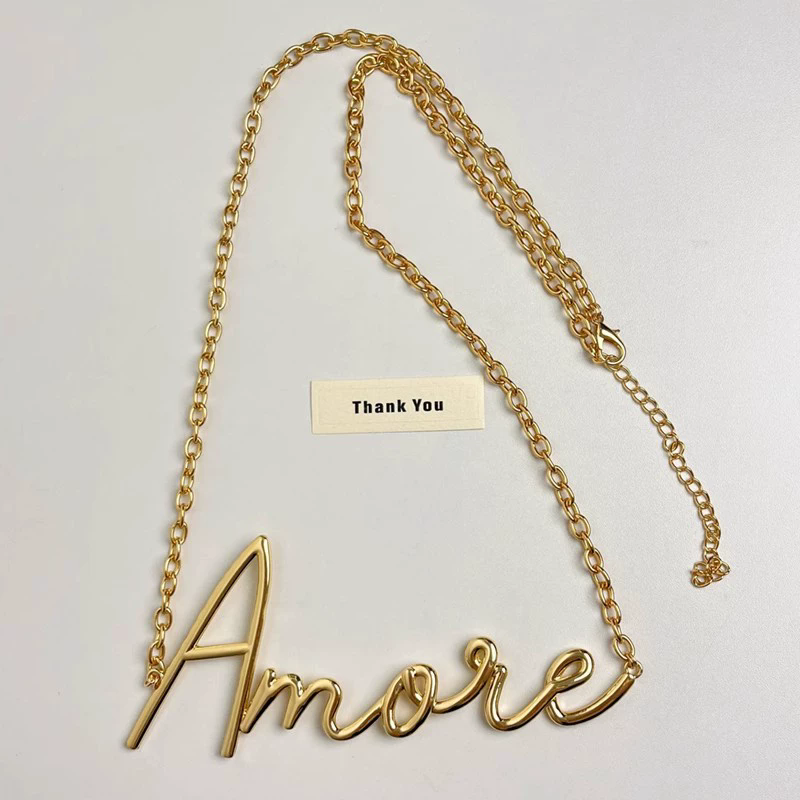 2025 New Retro Gold Letter Wai - Body Jewelry Gold ulasan dan harga