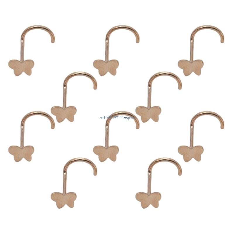 Stainless Steel Butterfly Nose - Body Jewelry For Sensitive Skin ulasan dan harga