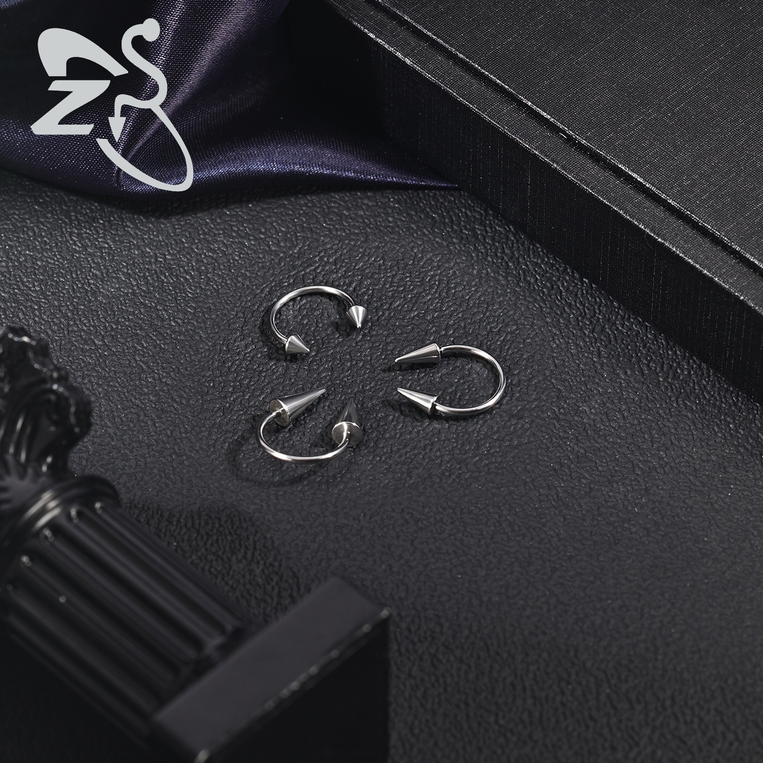 ZS 1PC 16G/18G Spike Nose Ring - Septum Clicker Ring ulasan dan harga