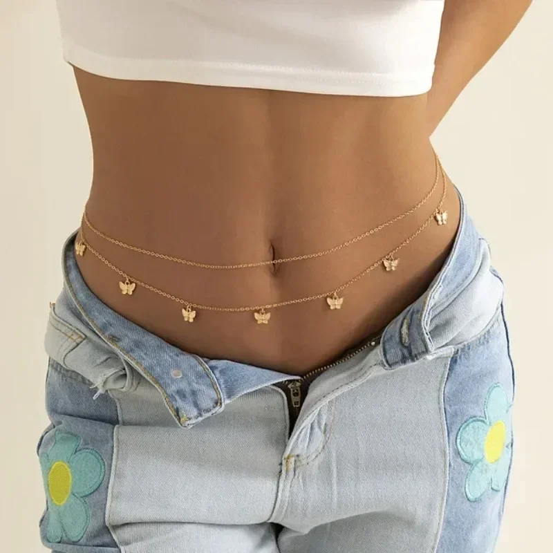 New Charm Sexy Double Layer Bu - Body Jewelry By The Chain Gang ulasan dan harga