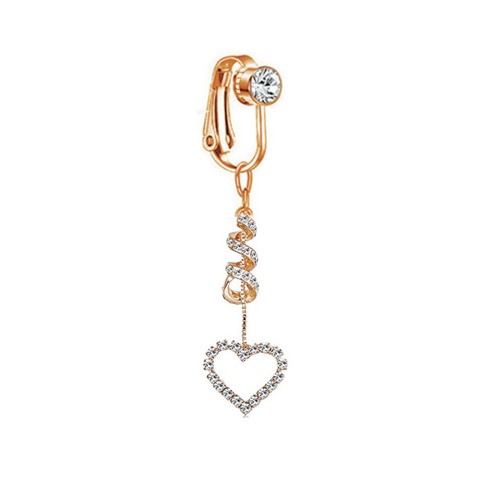 Clip On Umbilical Cartilage Cl - Body Jewelry Earrings ulasan dan harga