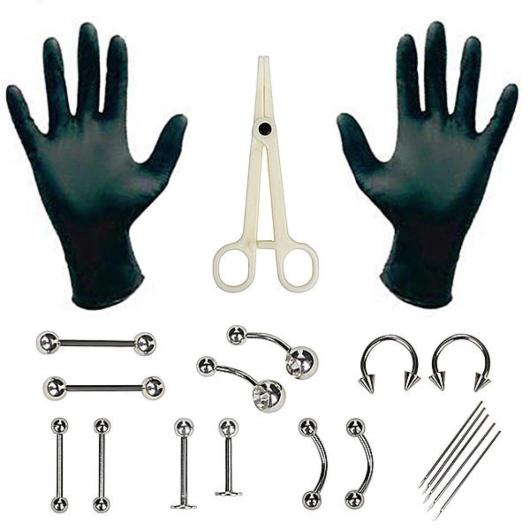 1 Set Disposable Professional  - Body Jewelry Kit ulasan dan harga