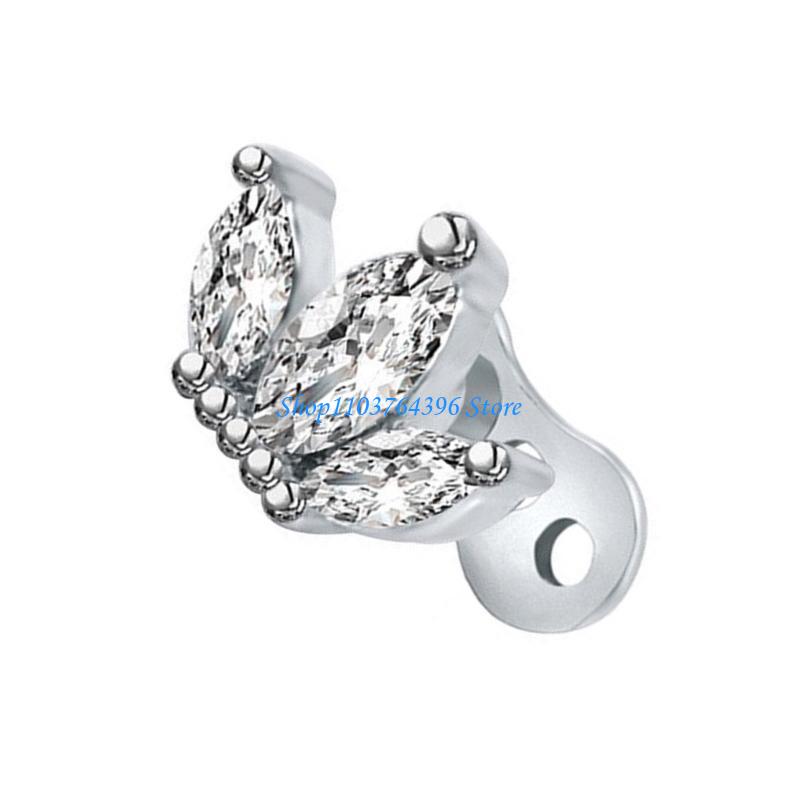  Stainless Steel Dermal Anchor - Body Jewelry For Sensitive Skin ulasan dan harga