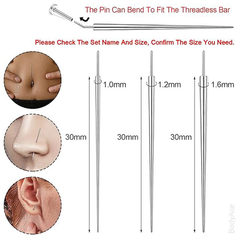 10 Pcs ASTM F136 Titanium Pier - Body Jewelry Types ulasan dan harga