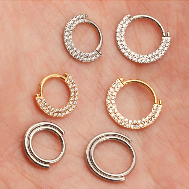 ASTM F136 Titanium Clicker Sep - Septum Clicker Ring ulasan dan harga