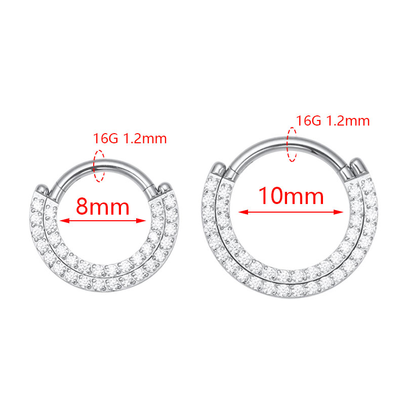 ASTM F136 Titanium Clicker Sep - Septum Clicker Ring ulasan dan harga