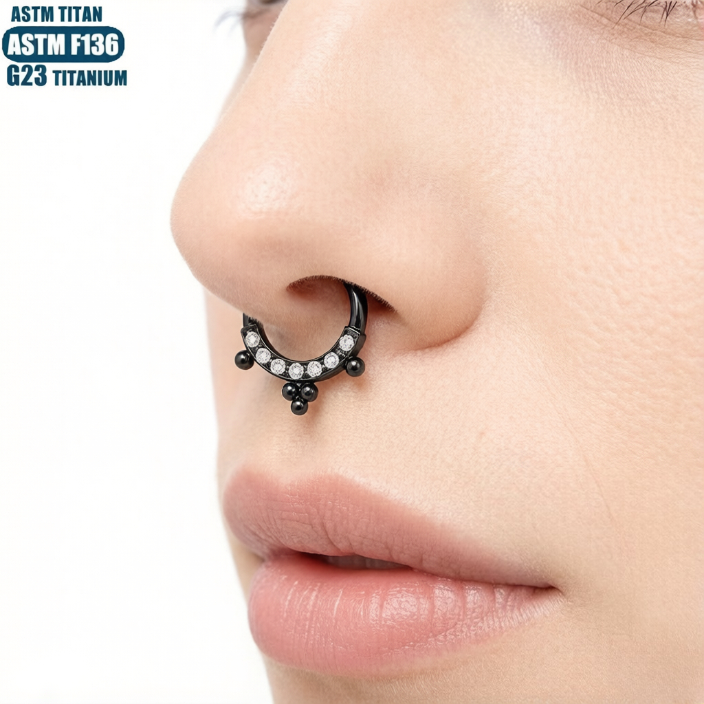 G23 Titanium Nose Ring Piercin - Body Jewelry For Sensitive Skin ulasan dan harga
