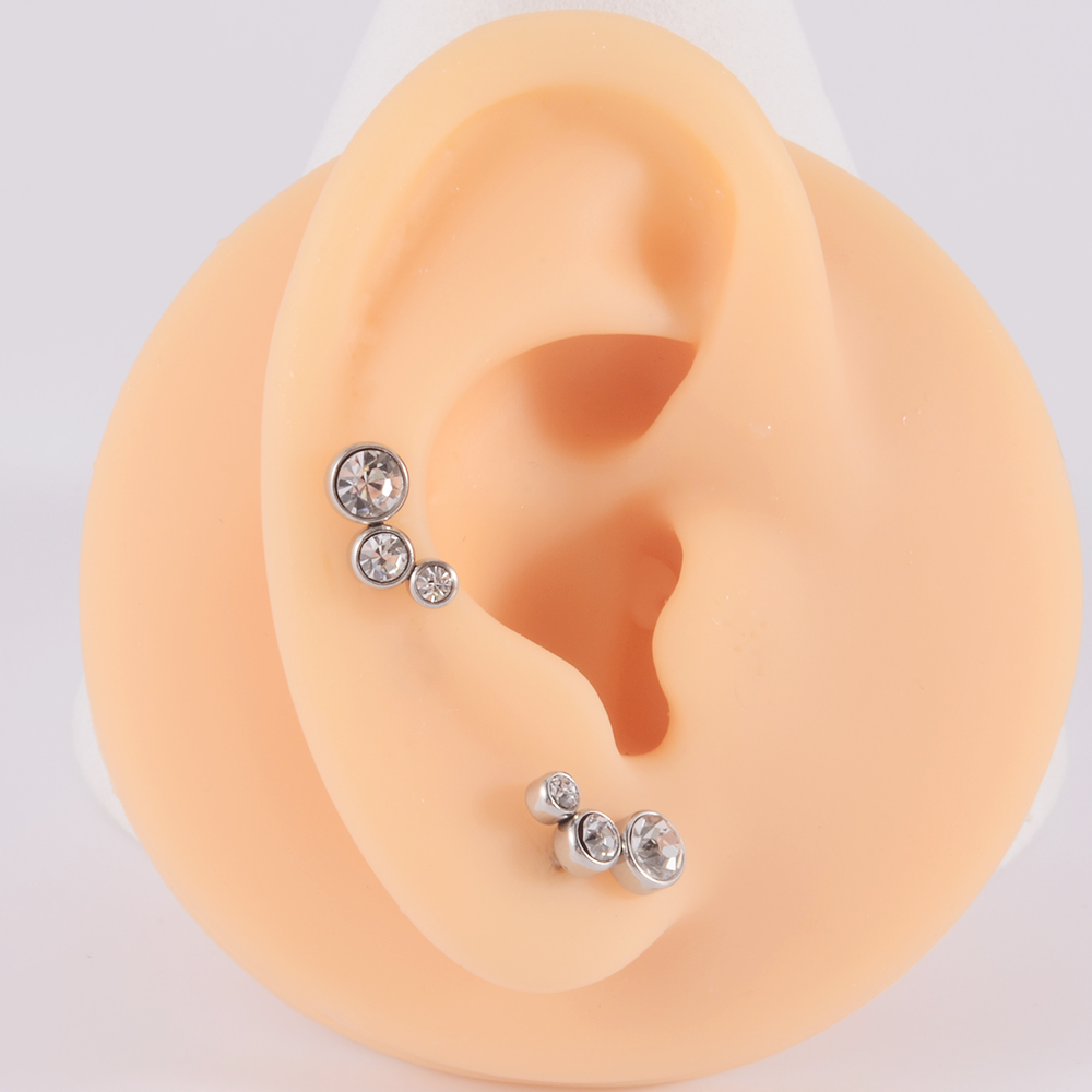 2PCS 361 Surgical Steel Crysta - Body Jewelry Surgical Steel ulasan dan harga