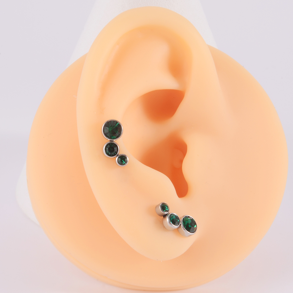 2PCS 361 Surgical Steel Crysta - Body Jewelry Surgical Steel ulasan dan harga