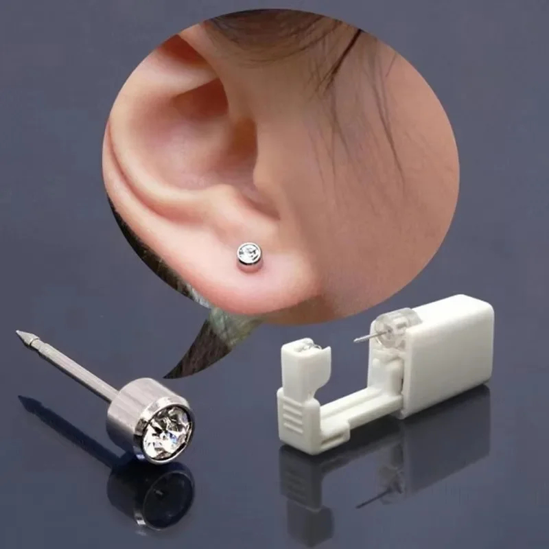 1-10pcs Safety Ear Piercing Gu - Body Jewelry Kit ulasan dan harga