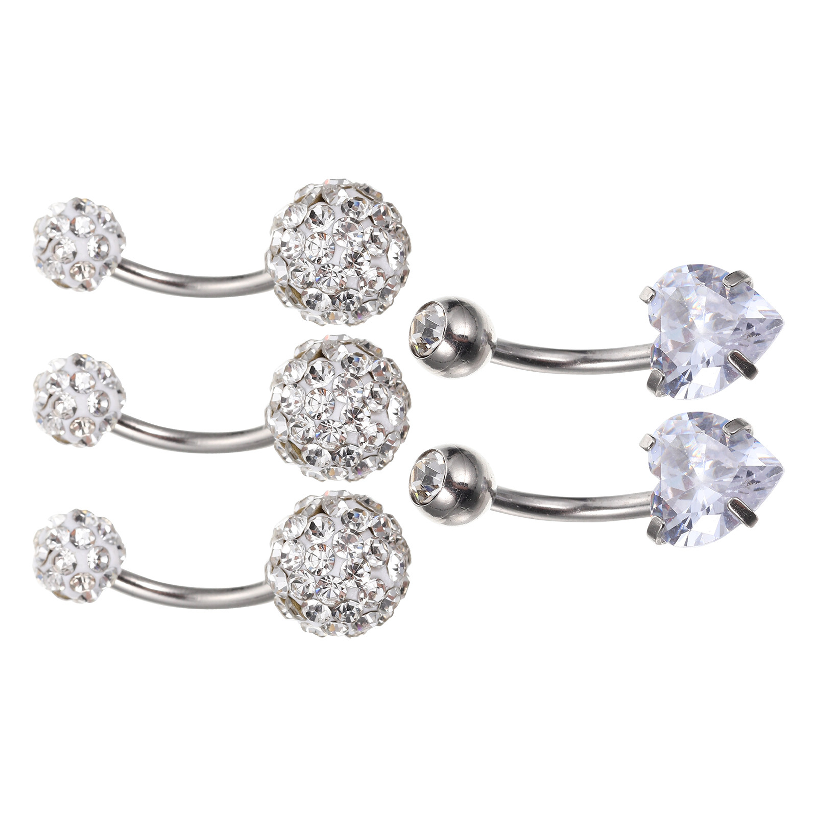 5Pcs High Grade Stainless Stee - Body Jewelry For Sensitive Skin ulasan dan harga