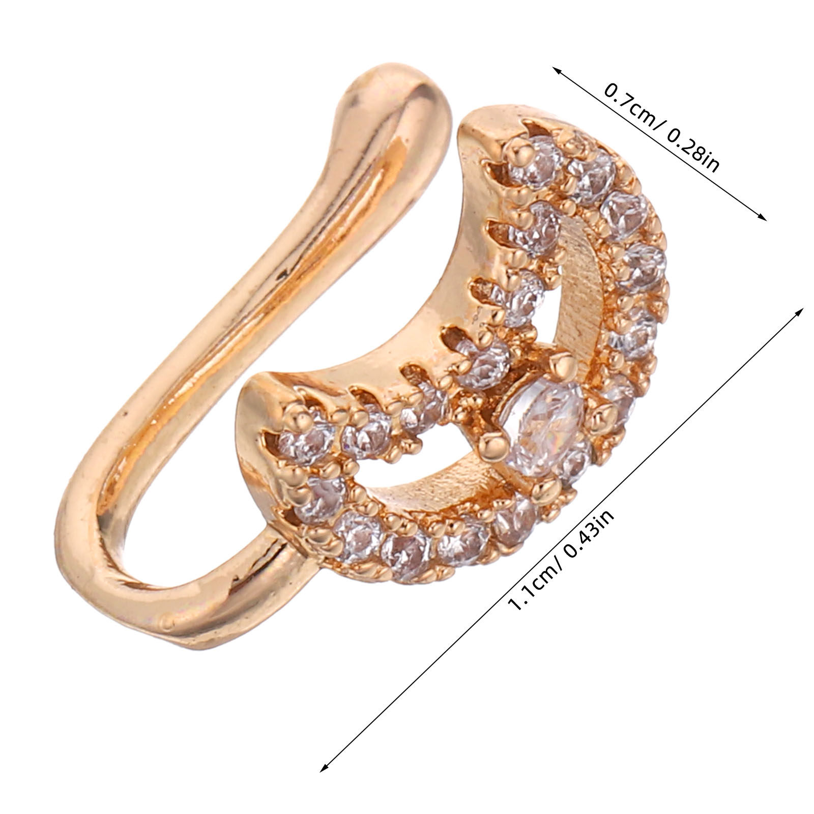 11Pcs Faux Nose Rings Set Non  - Body Jewelry For Sensitive Skin ulasan dan harga