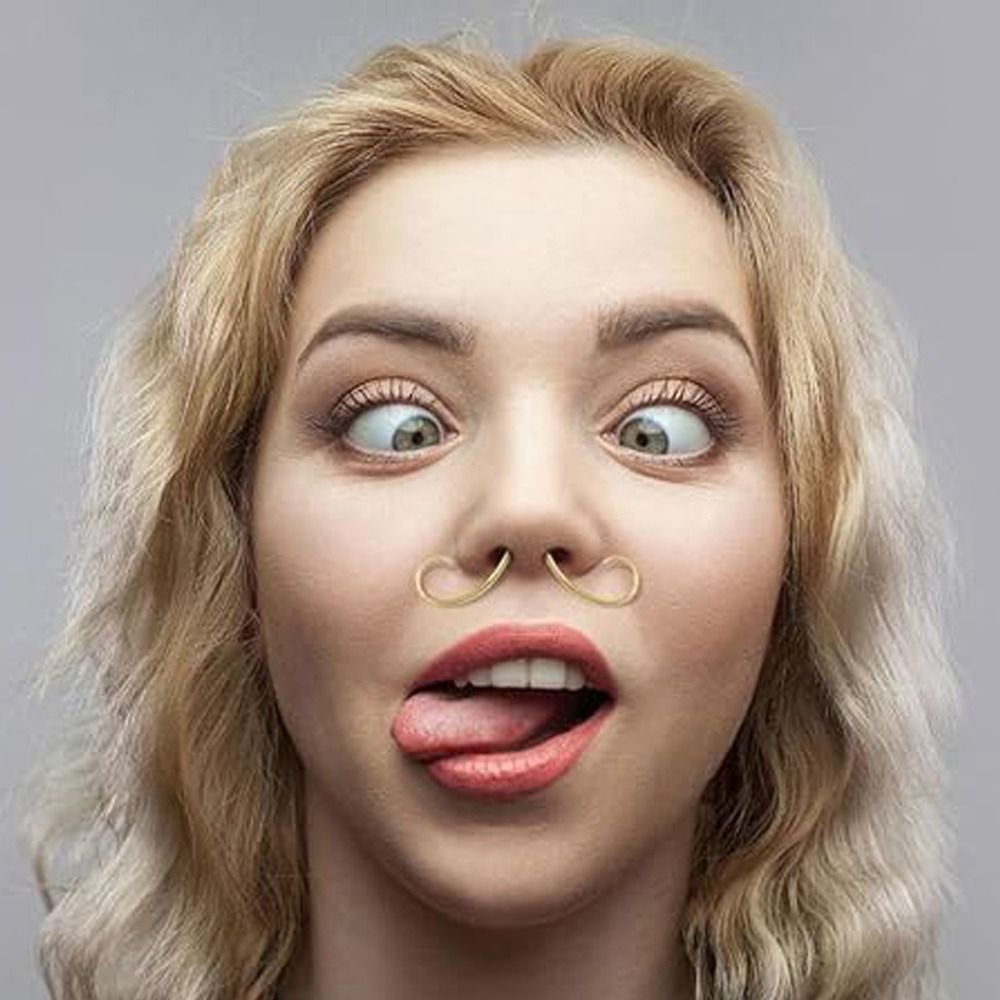 Piercing Jewelry Mustache Sept - Body Jewelry Hangers ulasan dan harga