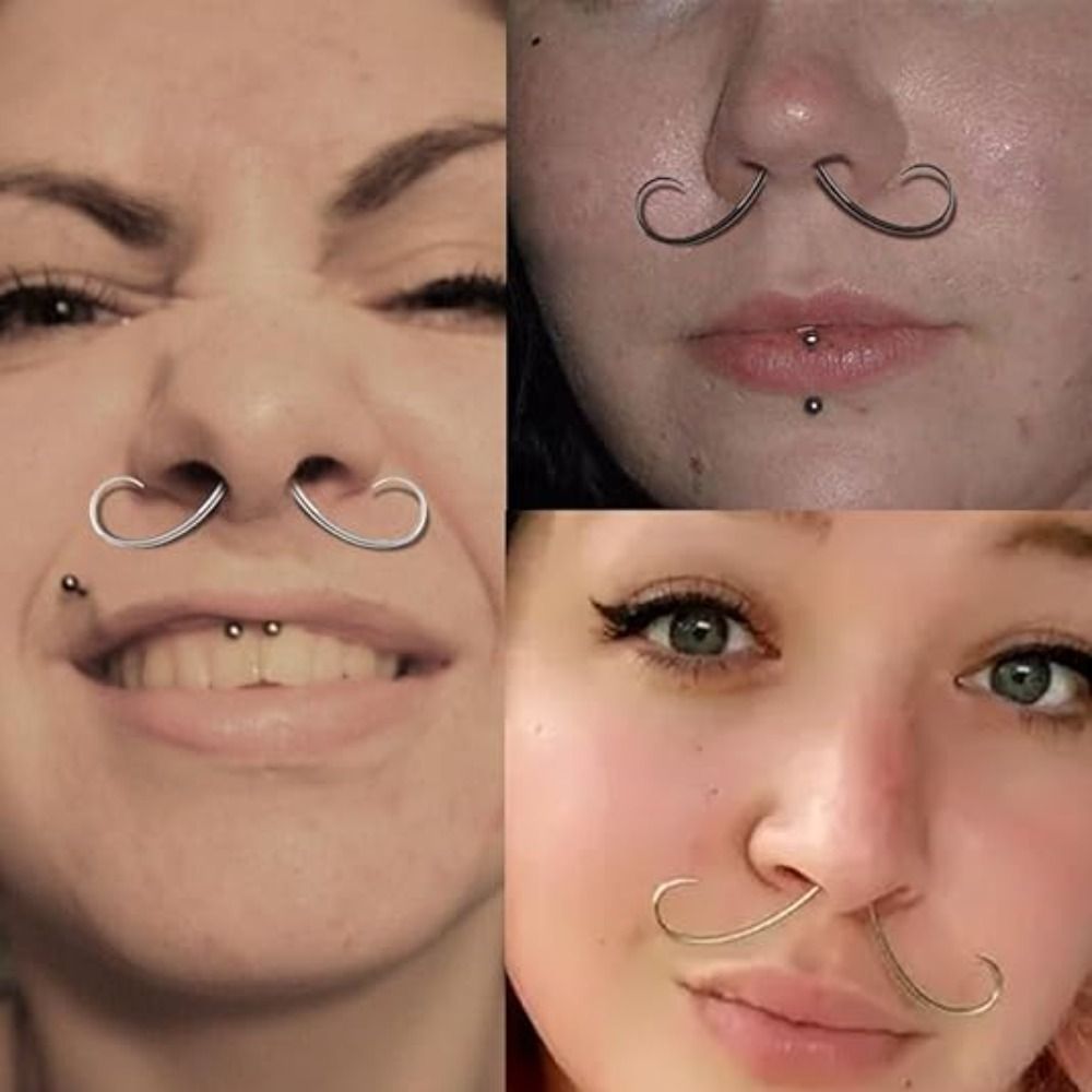 Piercing Jewelry Mustache Sept - Body Jewelry Hangers ulasan dan harga