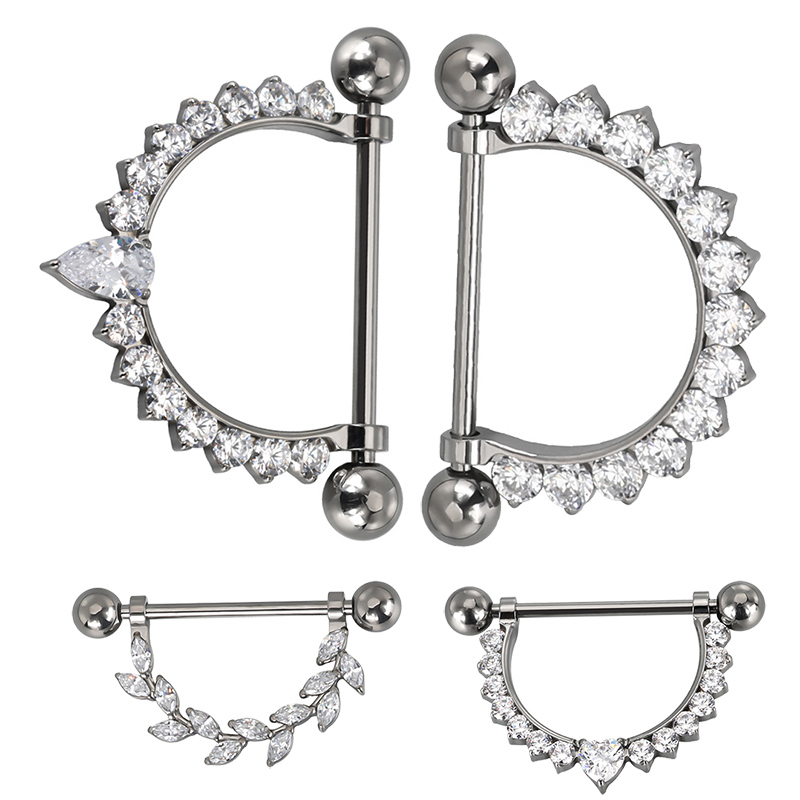 ASTM F136 Titanium PIERC CZ Pa - Body Jewelry Types ulasan dan harga