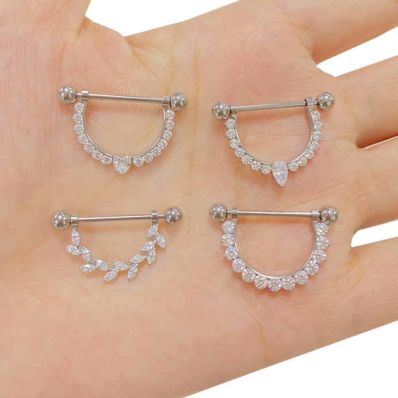 ASTM F136 Titanium PIERC CZ Pa - Body Jewelry Types ulasan dan harga