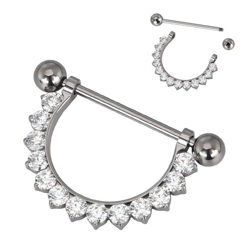 ASTM F136 Titanium PIERC CZ Pa - Body Jewelry Types ulasan dan harga