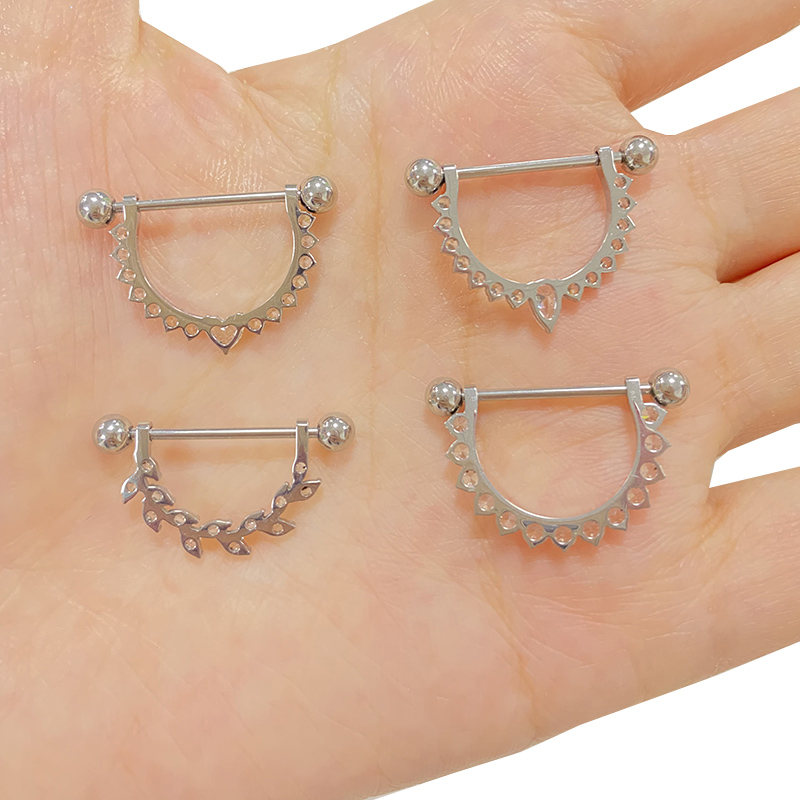 ASTM F136 Titanium PIERC CZ Pa - Body Jewelry Types ulasan dan harga