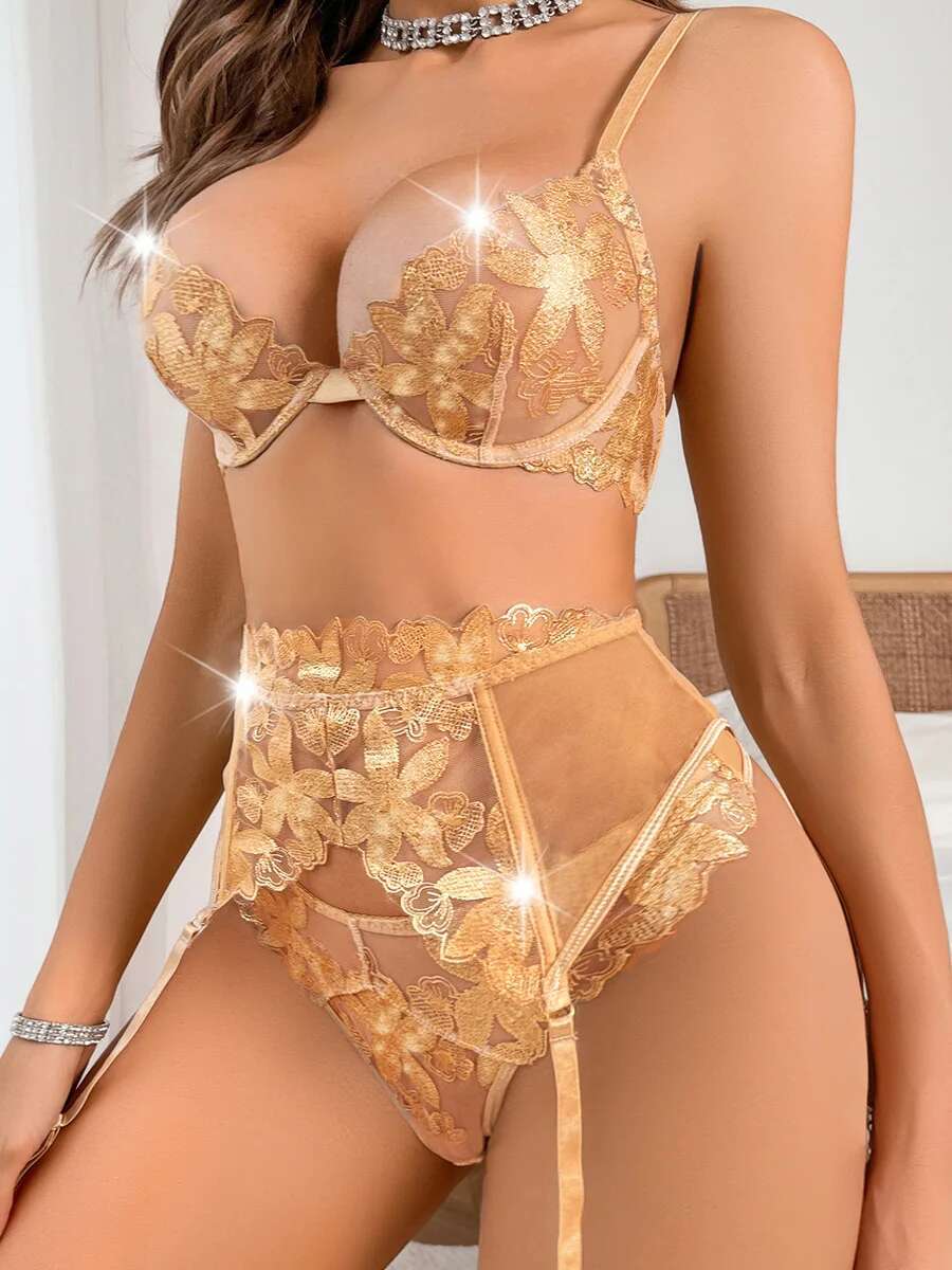 New Three Piece Fun Set Gold F - Body Jewelry Gold ulasan dan harga