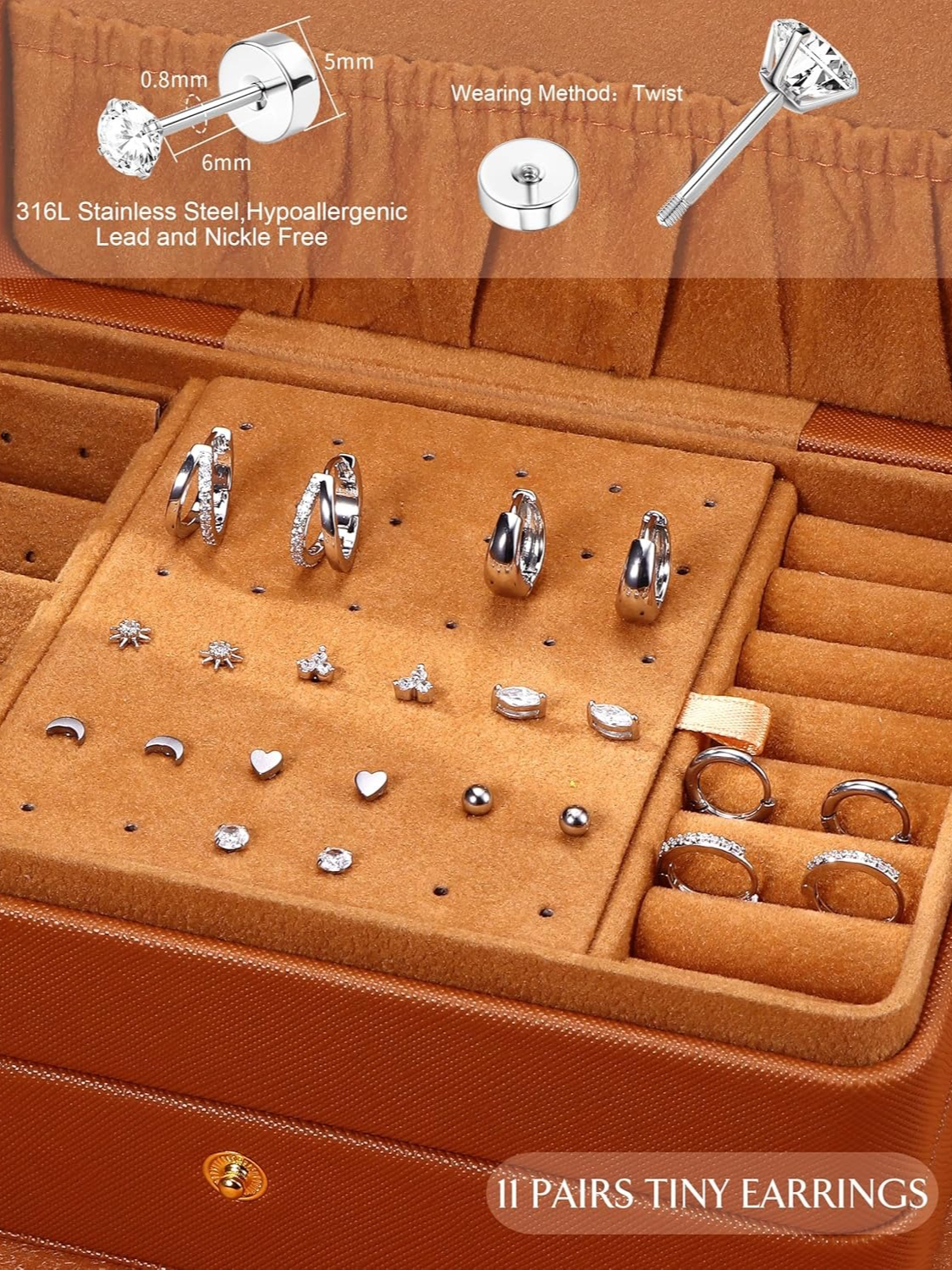 Bobisty 11 Pairs Surgical Stee - Body Jewelry Surgical Steel ulasan dan harga