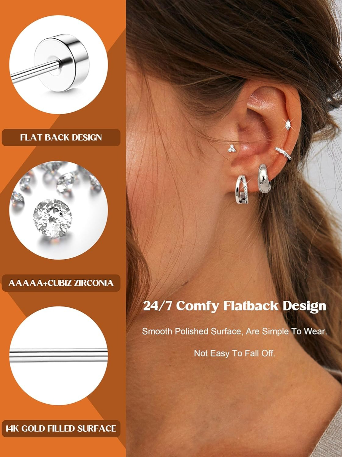 Bobisty 11 Pairs Surgical Stee - Body Jewelry Surgical Steel ulasan dan harga