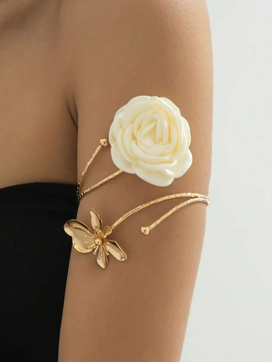 Floral Pearl Necklace Earring  - Body Jewelry Earrings ulasan dan harga