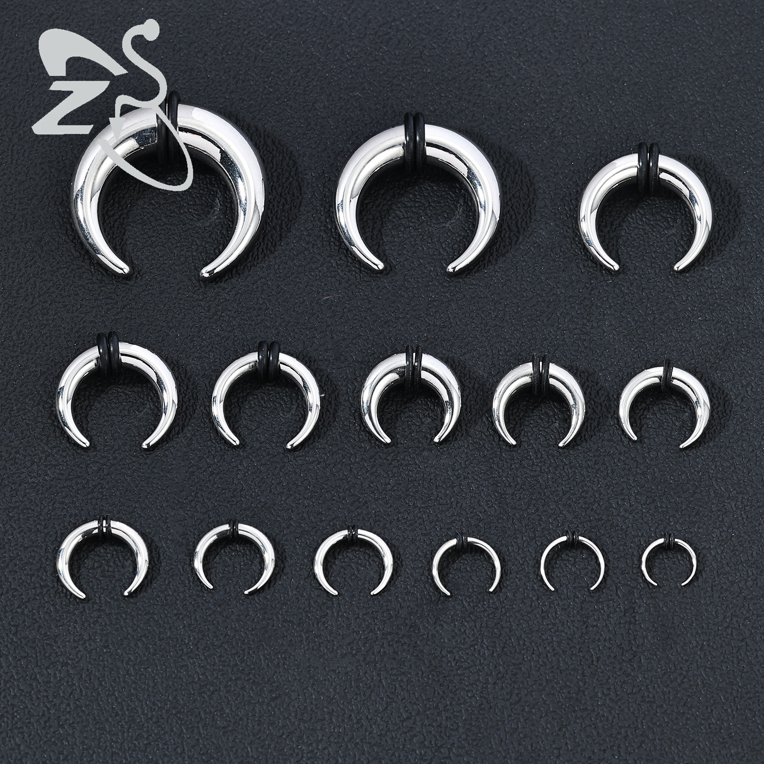 ZS 1PC 2G/4G/6G Buffalo Horn N - Septum Clicker Ring ulasan dan harga