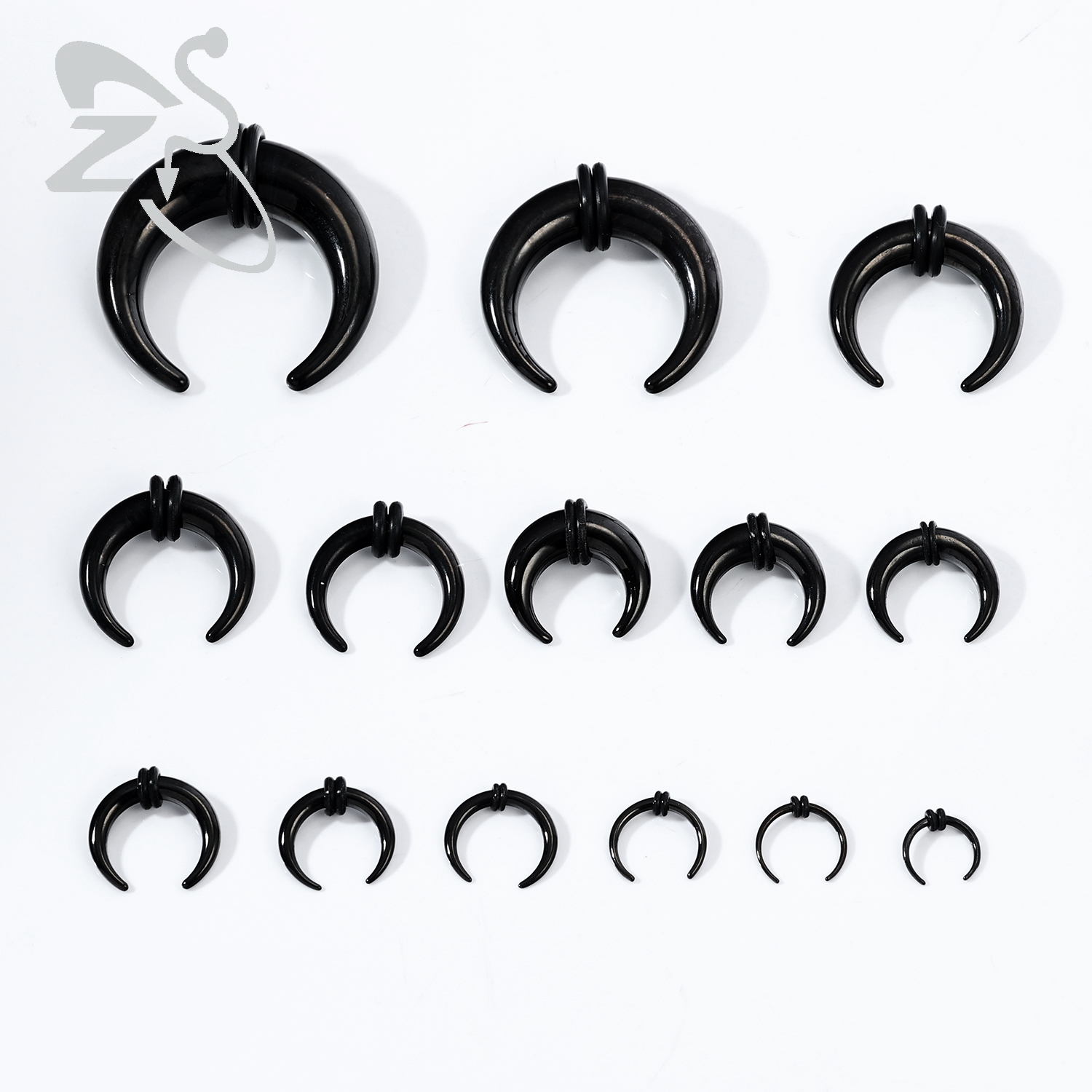 ZS 1PC 2G/4G/6G Buffalo Horn N - Septum Clicker Ring ulasan dan harga