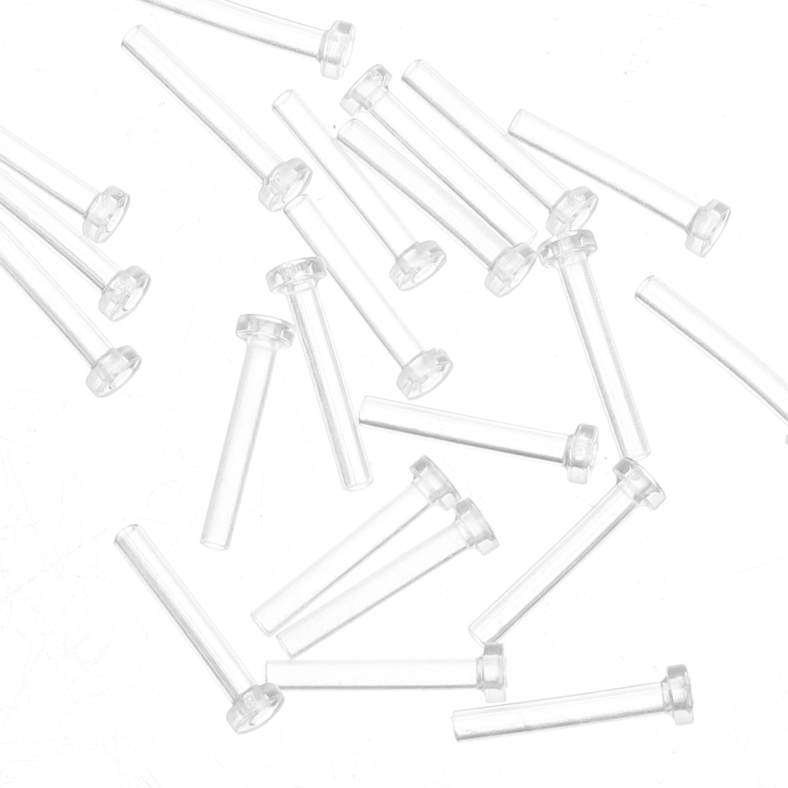 50Pcs Ear Pin Sleeves Clear Ea - Body Jewelry For Sensitive Skin ulasan dan harga