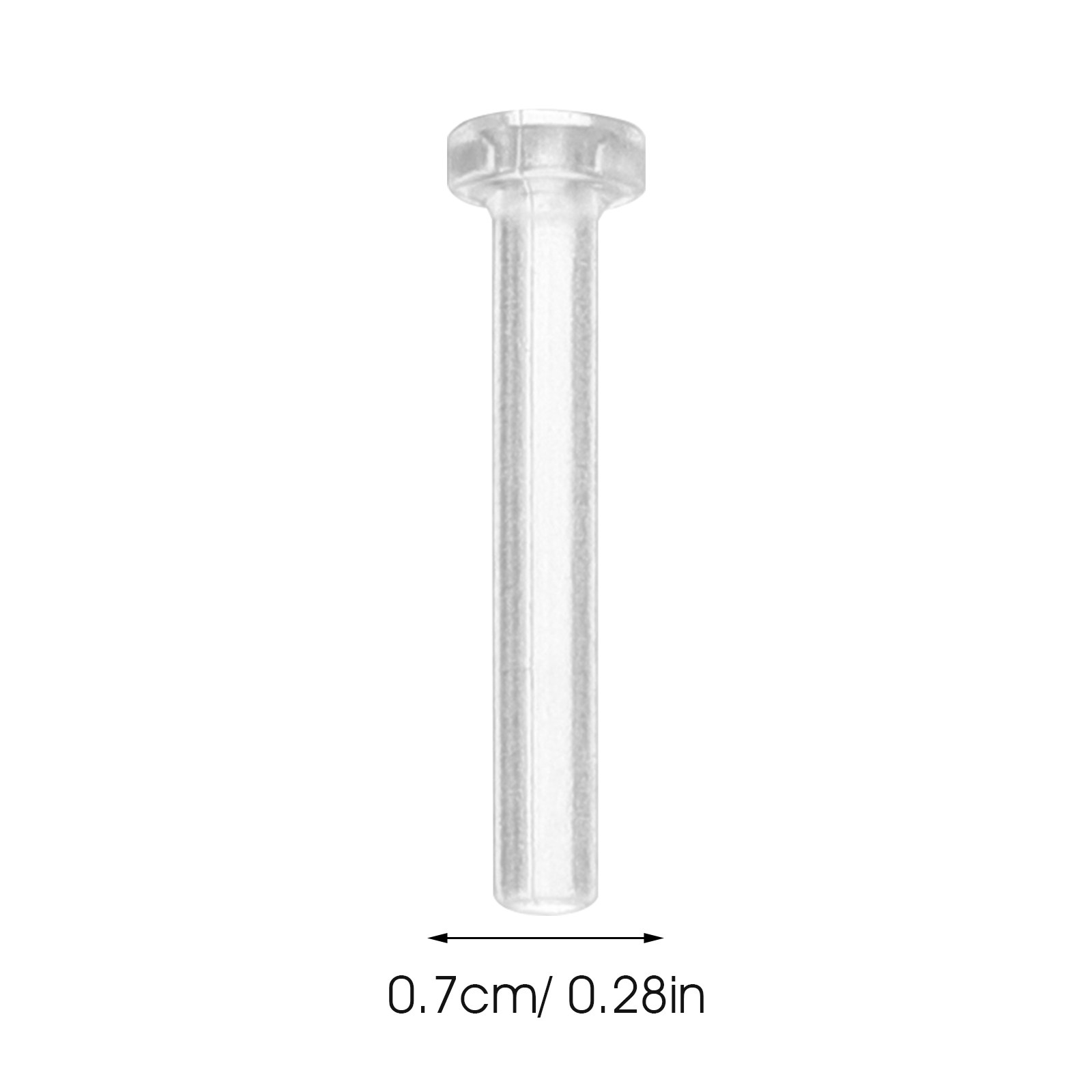50Pcs Ear Pin Sleeves Clear Ea - Body Jewelry For Sensitive Skin ulasan dan harga