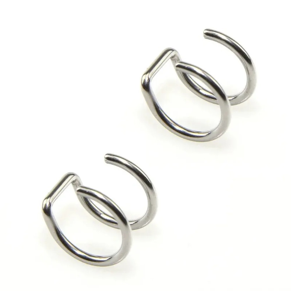 2026 NEW 2Pcs 316L Stainless S - Body Jewelry Earrings ulasan dan harga