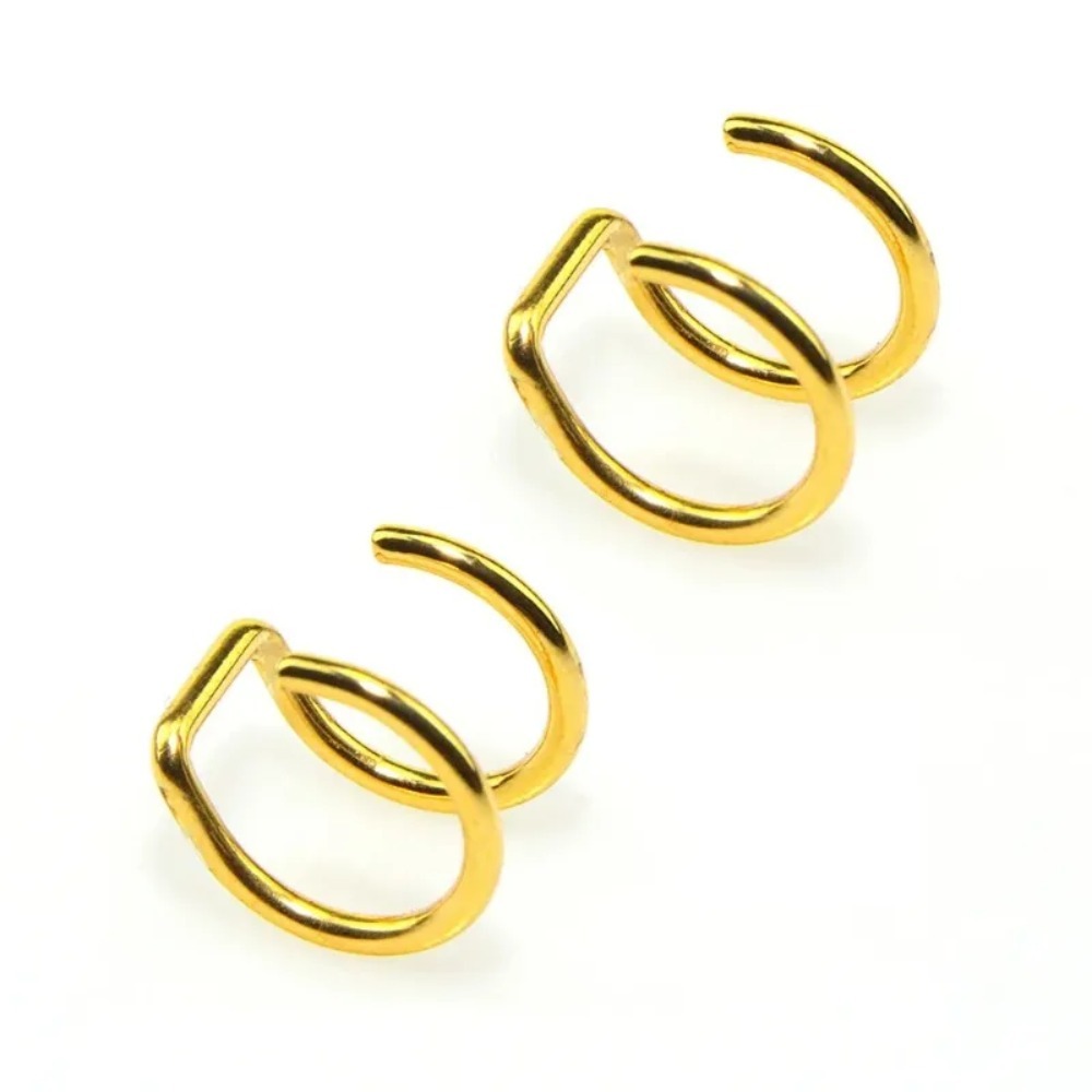 2026 NEW 2Pcs 316L Stainless S - Body Jewelry Earrings ulasan dan harga