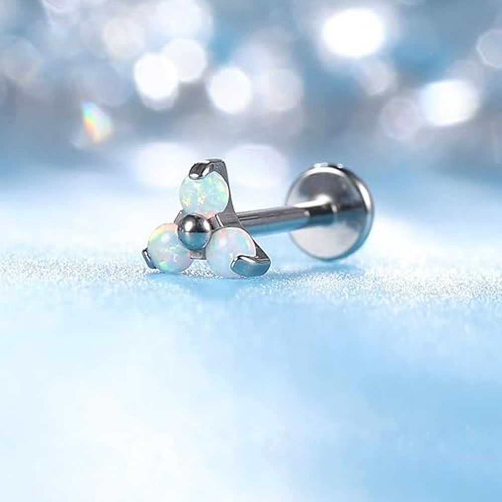 1PCS Titanium Opal Mini Pierci - Body Jewelry Jewelry Box ulasan dan harga