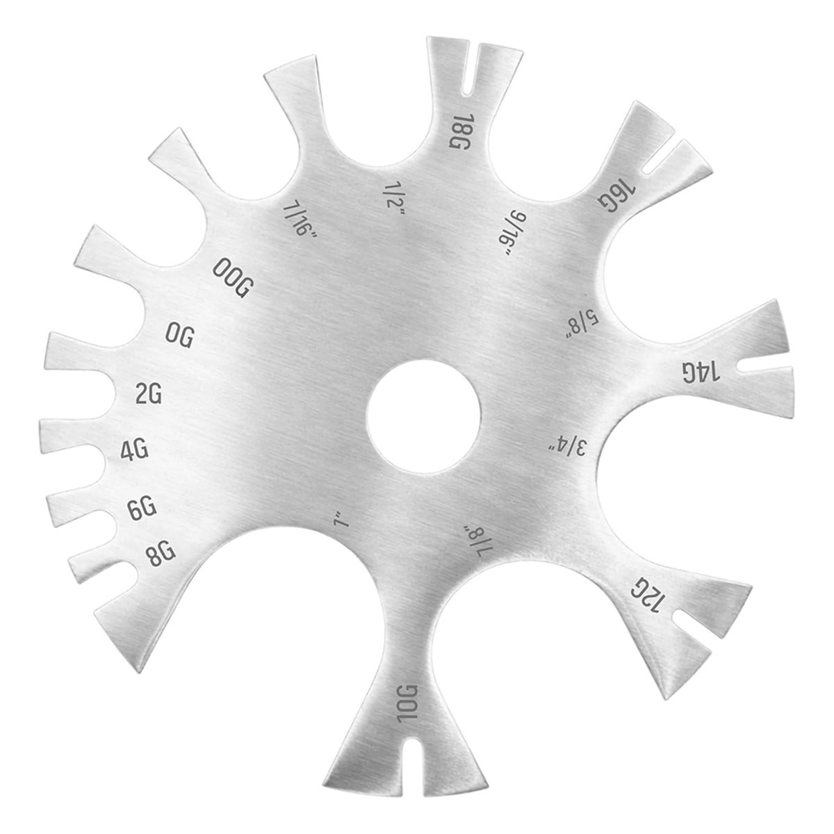 Stainless Steel Piercing Gauge - Body Jewelry Measurements ulasan dan harga
