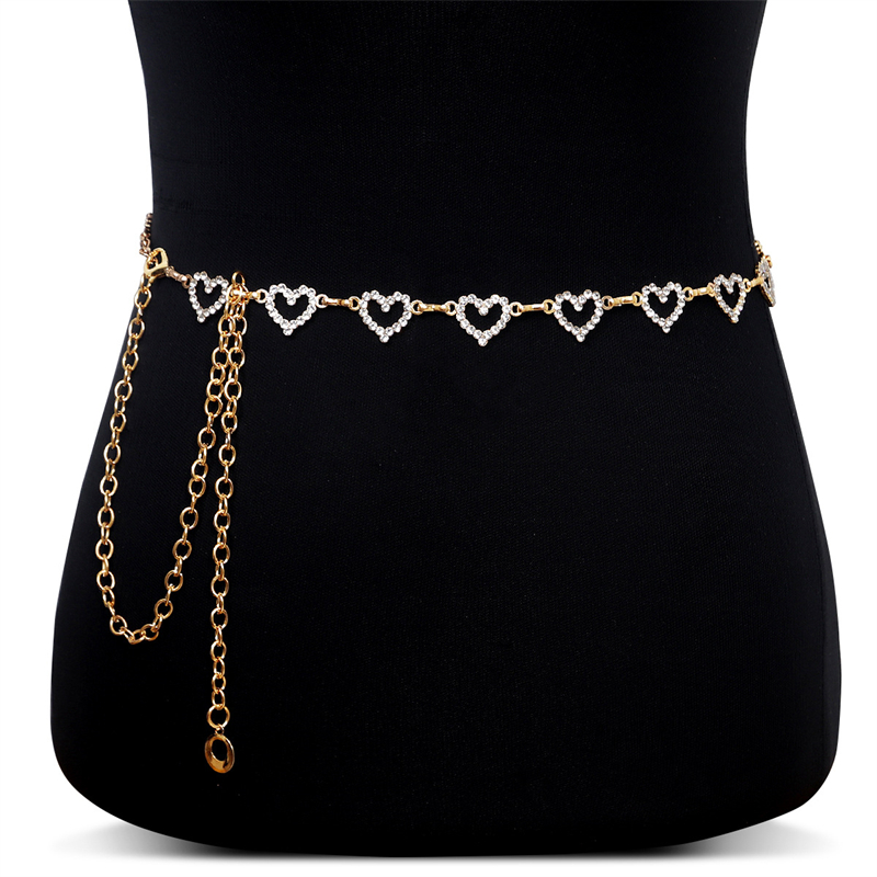 Fashion Rhinestone Heart Waist - Body Jewelry By The Chain Gang ulasan dan harga
