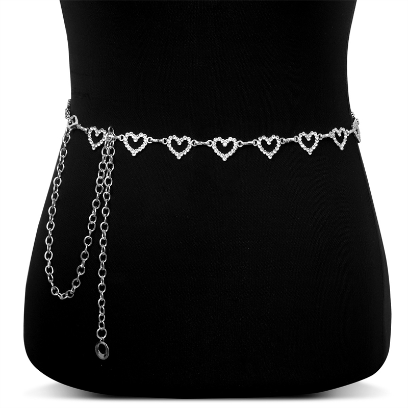 Fashion Rhinestone Heart Waist - Body Jewelry By The Chain Gang ulasan dan harga