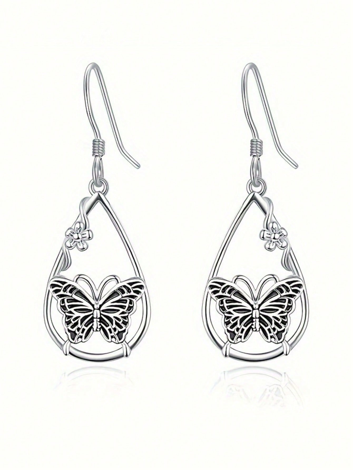 1pair Vintage Fashionable Wate - Body Jewelry Earrings ulasan dan harga